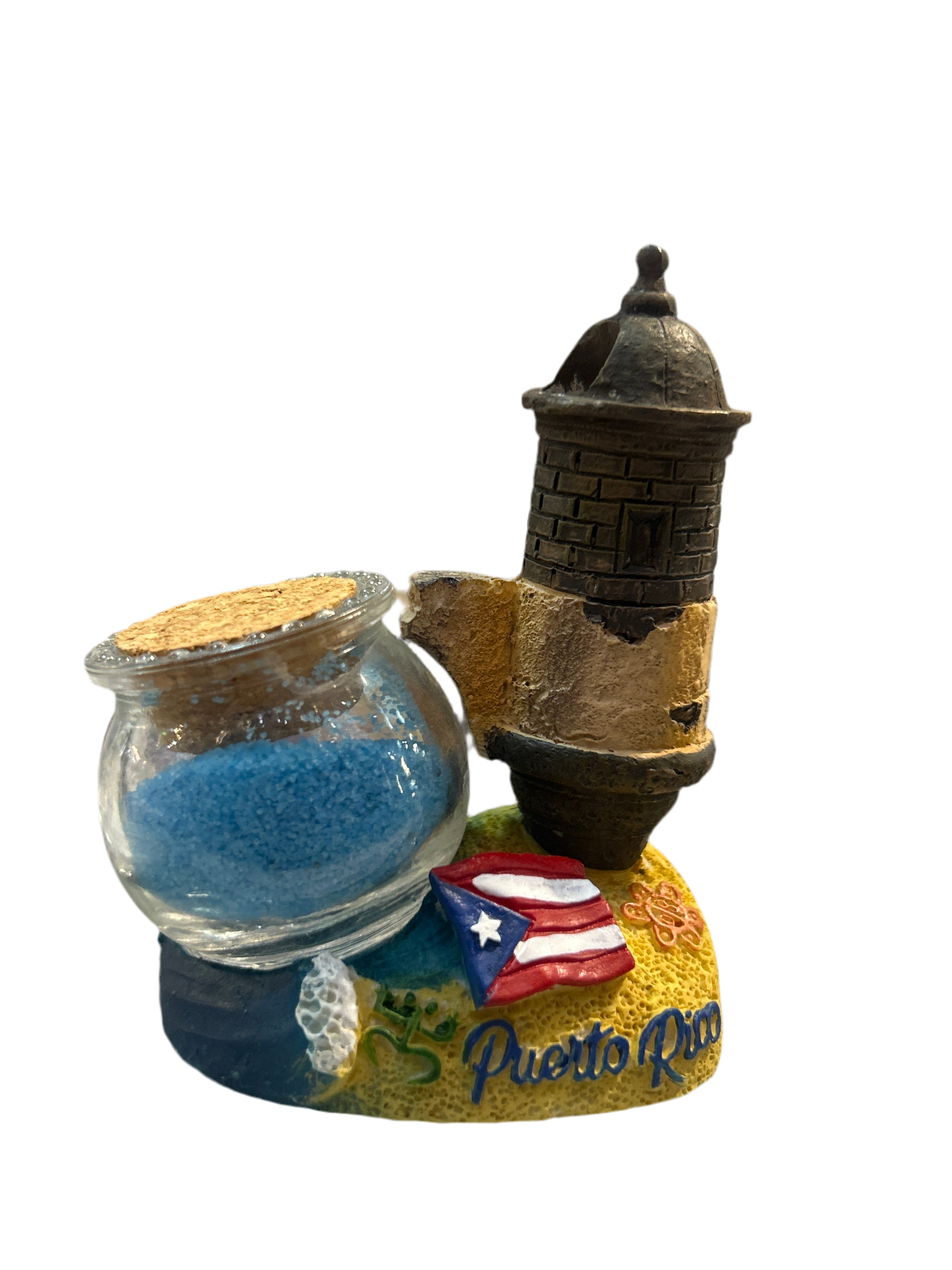 PEN HOLDER SAND GARITA - PUERTO RICO LAPICERO GARITA CON ARENA
