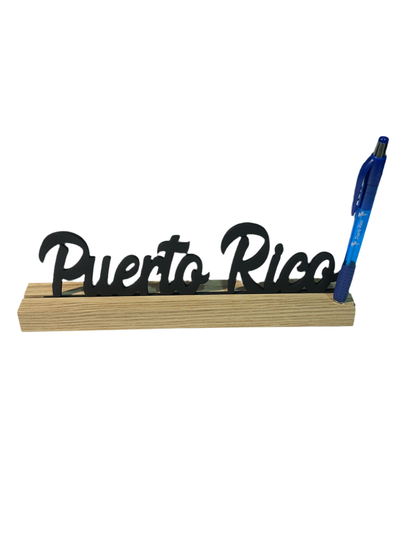 WOOD PEN HOLDER PUERTO RICO