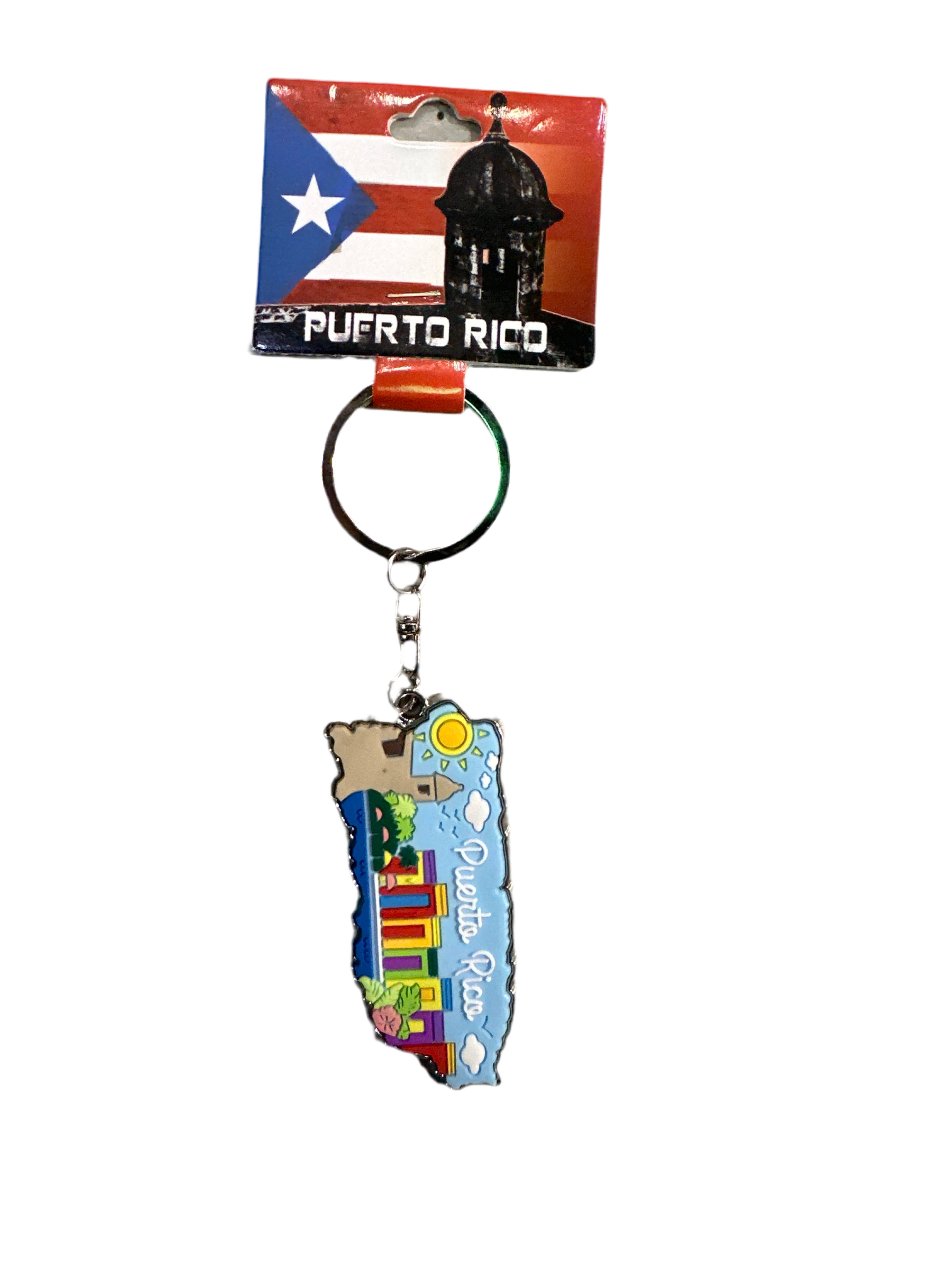 LLAVERO EN METAL DE PUERTO RICO