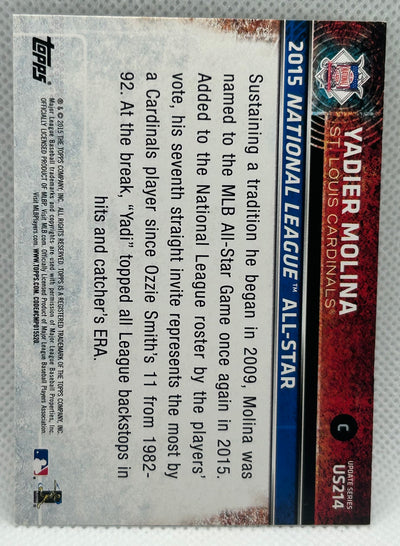 2015 TOPPS YADIER MOLINA #US214