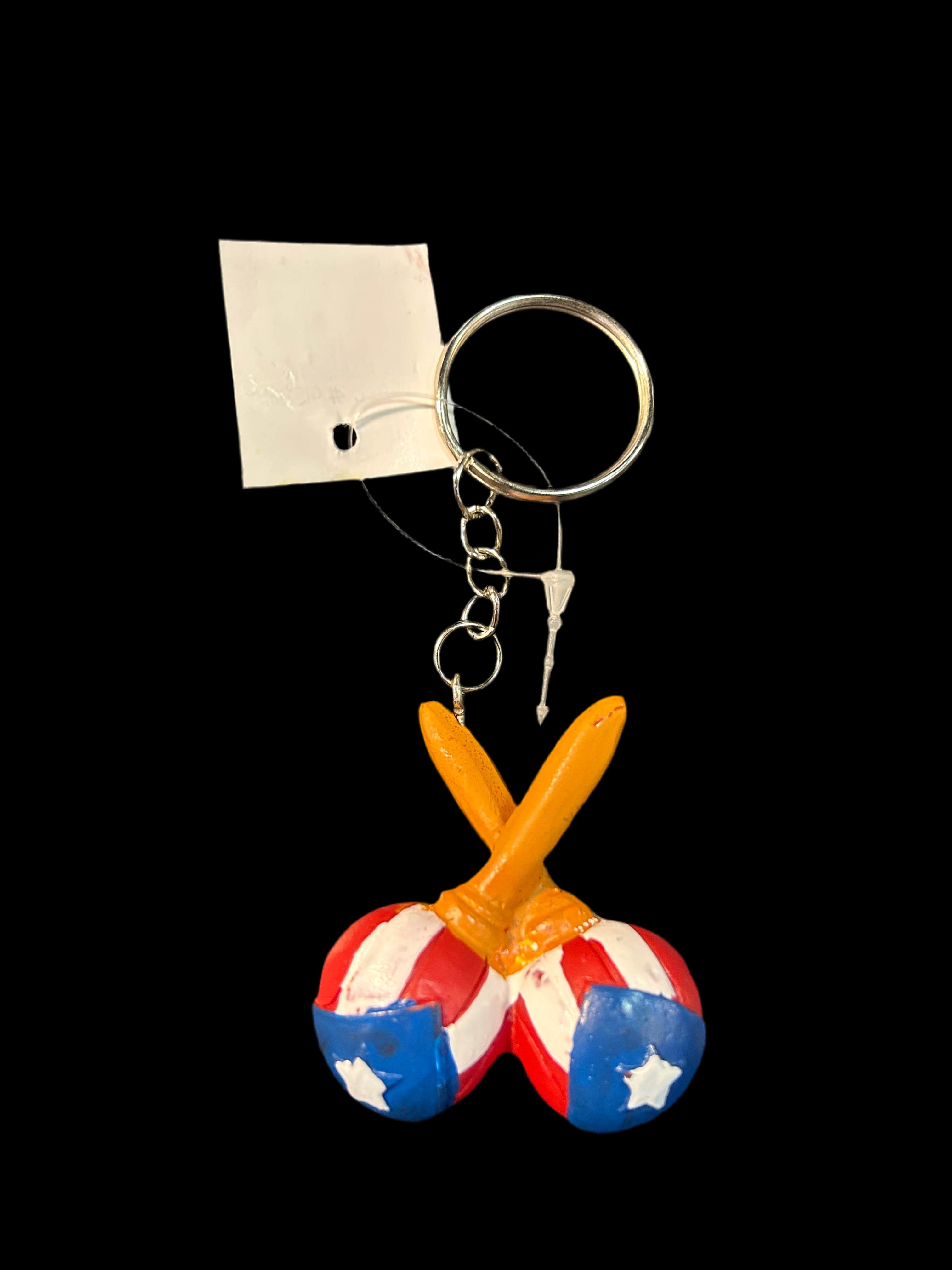 LLAVERO MARACAS BANDERA DE PUERTO RICO
