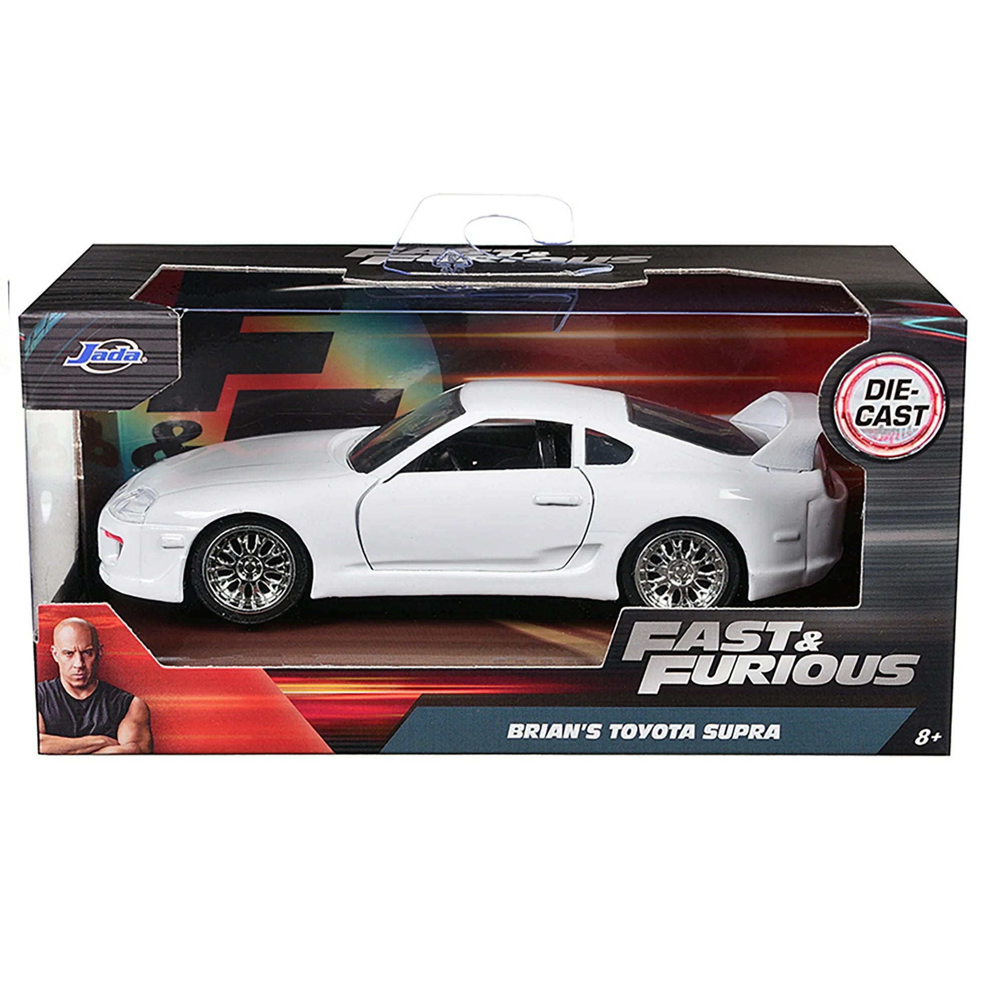 1/32 BRIAN'S 1995 TOYOTA SUPRA WHITE - FAST & FURIOUS