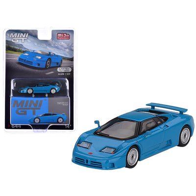 1/64 BUGATTI EB110 GT - BUGATTI MINI GT AZUL