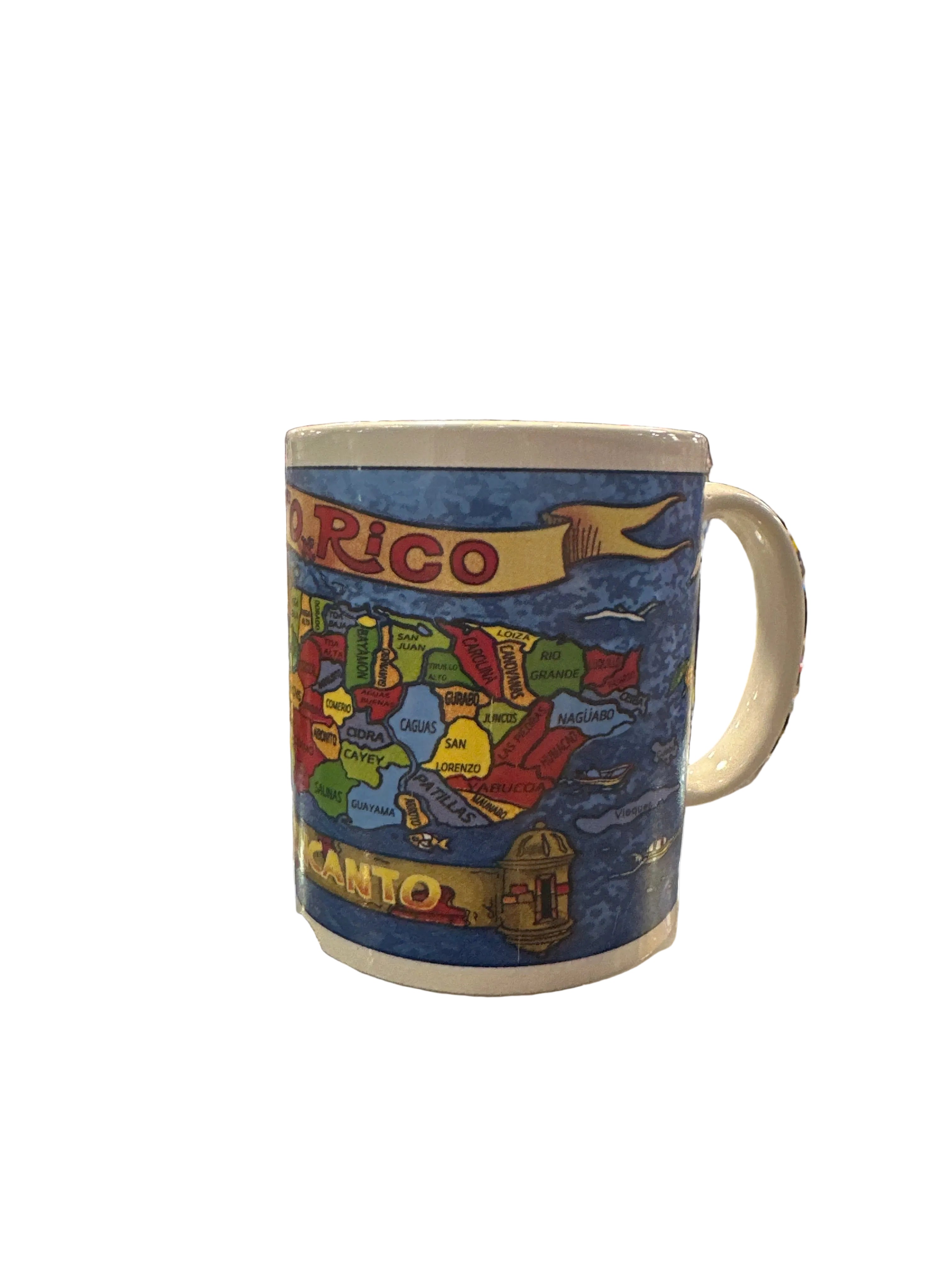 TAZA DE PUERTO RICO MAPA- PUERTO RICO MUG MAP