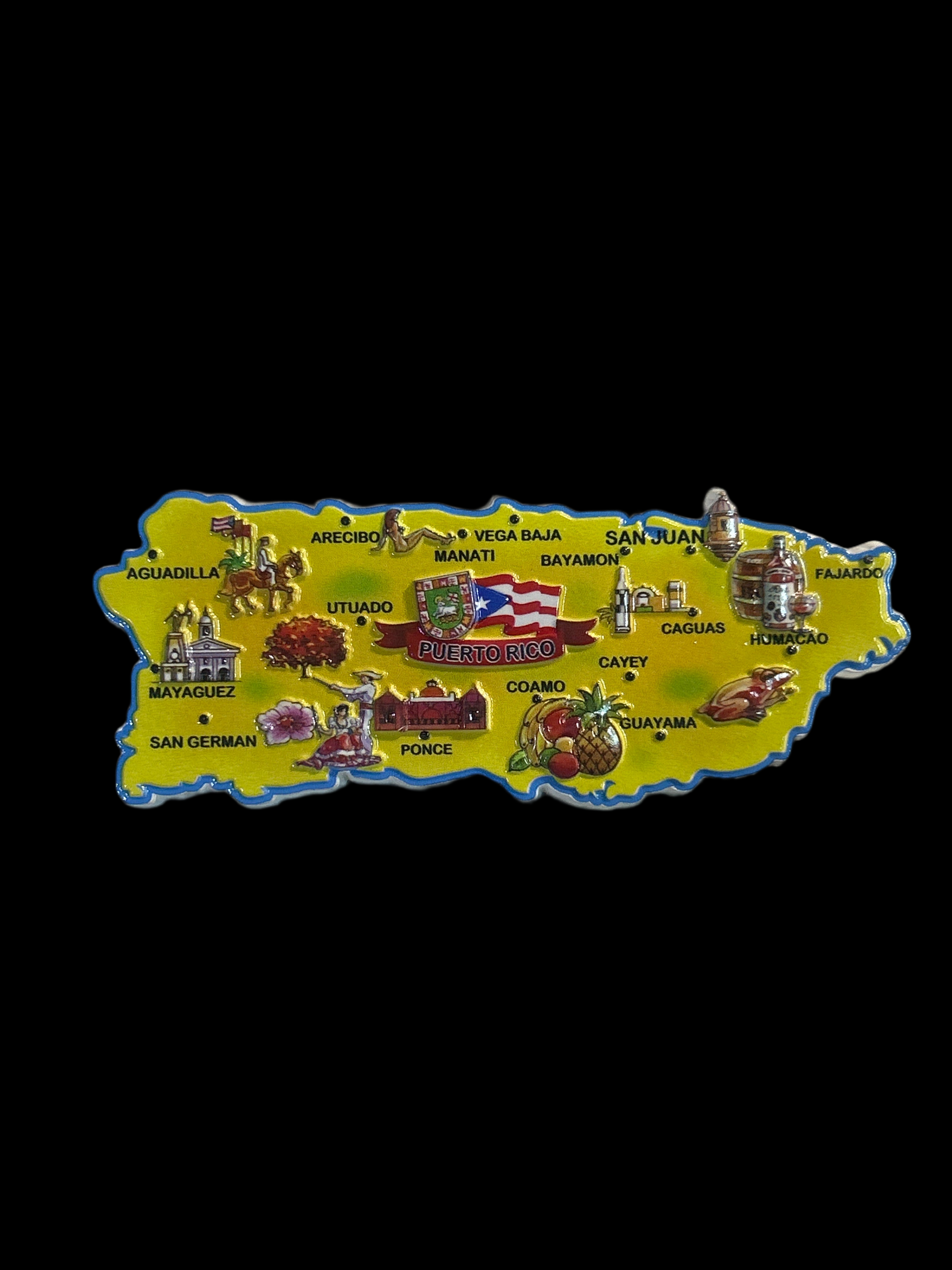 MAGNETO MAPA MULTIPUEBLOS PUERTO RICO