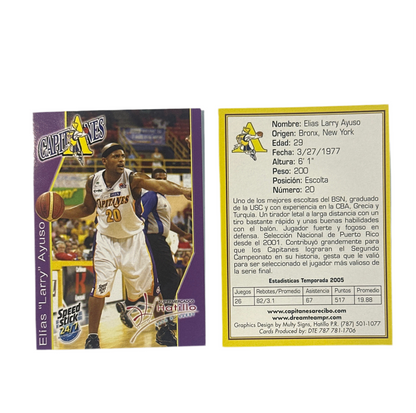 TARJETA DEPORTIVA / CARTA DE COLECCION LARRY AYUSO.