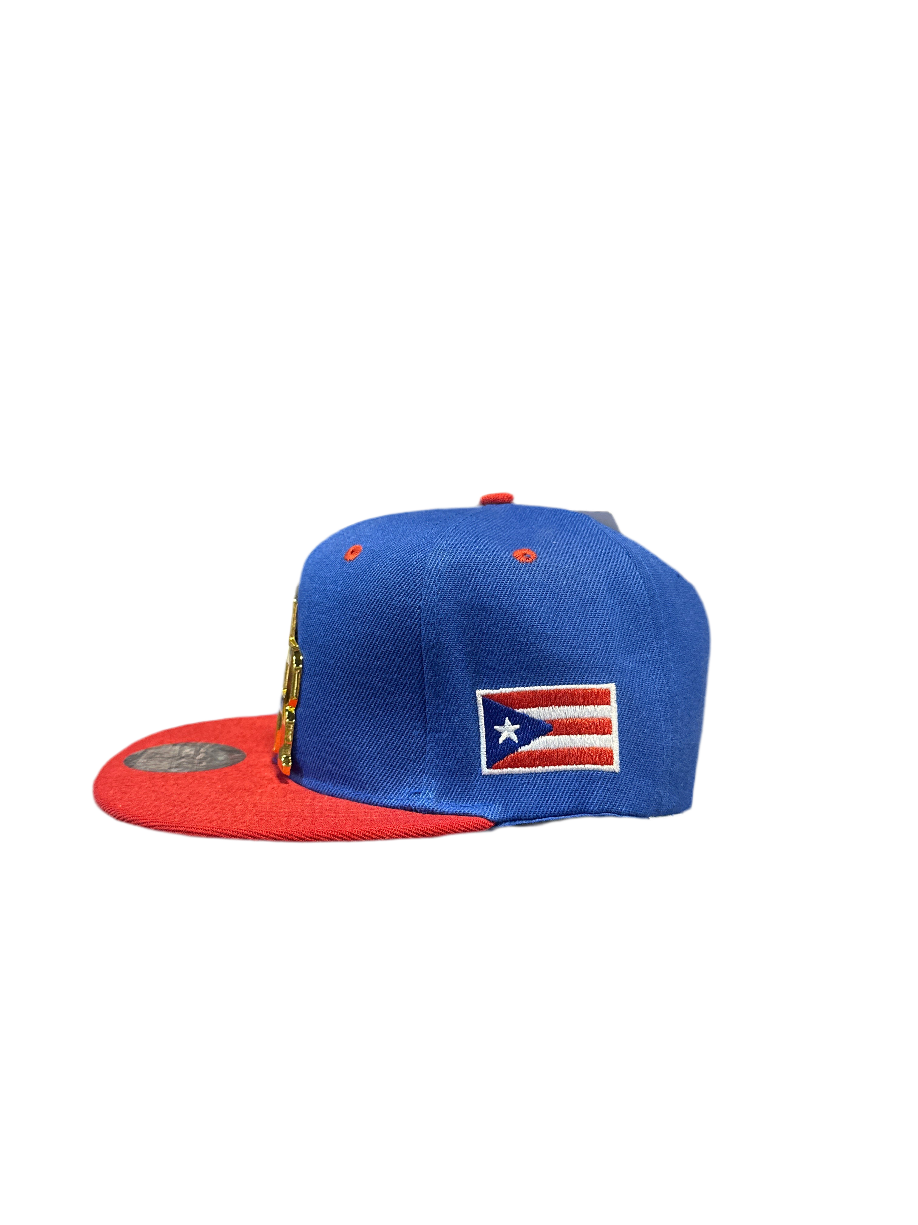 PUERTO RICO CAP WITH GOLD PR. LETTERS - GORRA DE PUERT RICO PR EN ORO