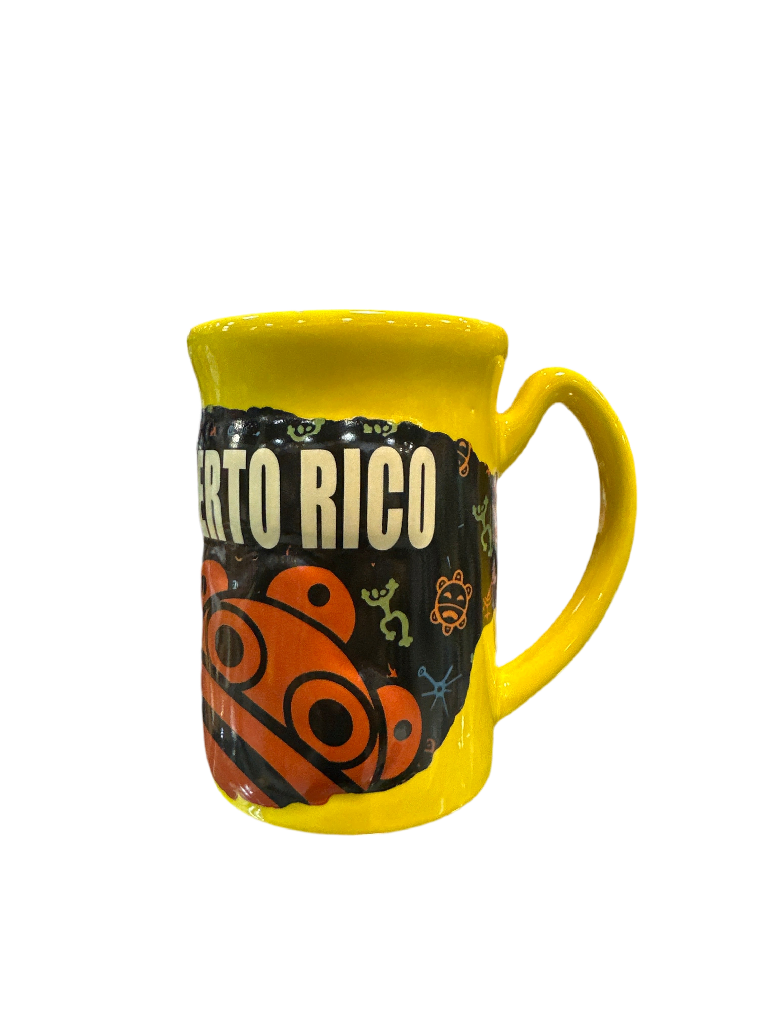 TAZA DE SIMBOLOS TAINOS AL RELIEVE