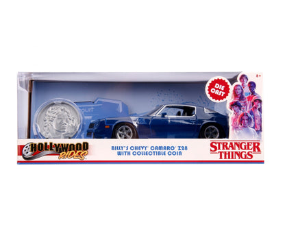BILLY”S CHEVY CAMARO Z28 WITH COLLECTIBLE COIN - STRANGER THINGS