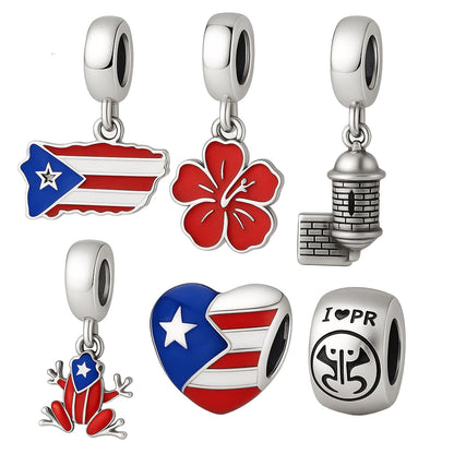 PUERTO RICO HERITAGE CHARM FOR BRACELET OR NECKLACE