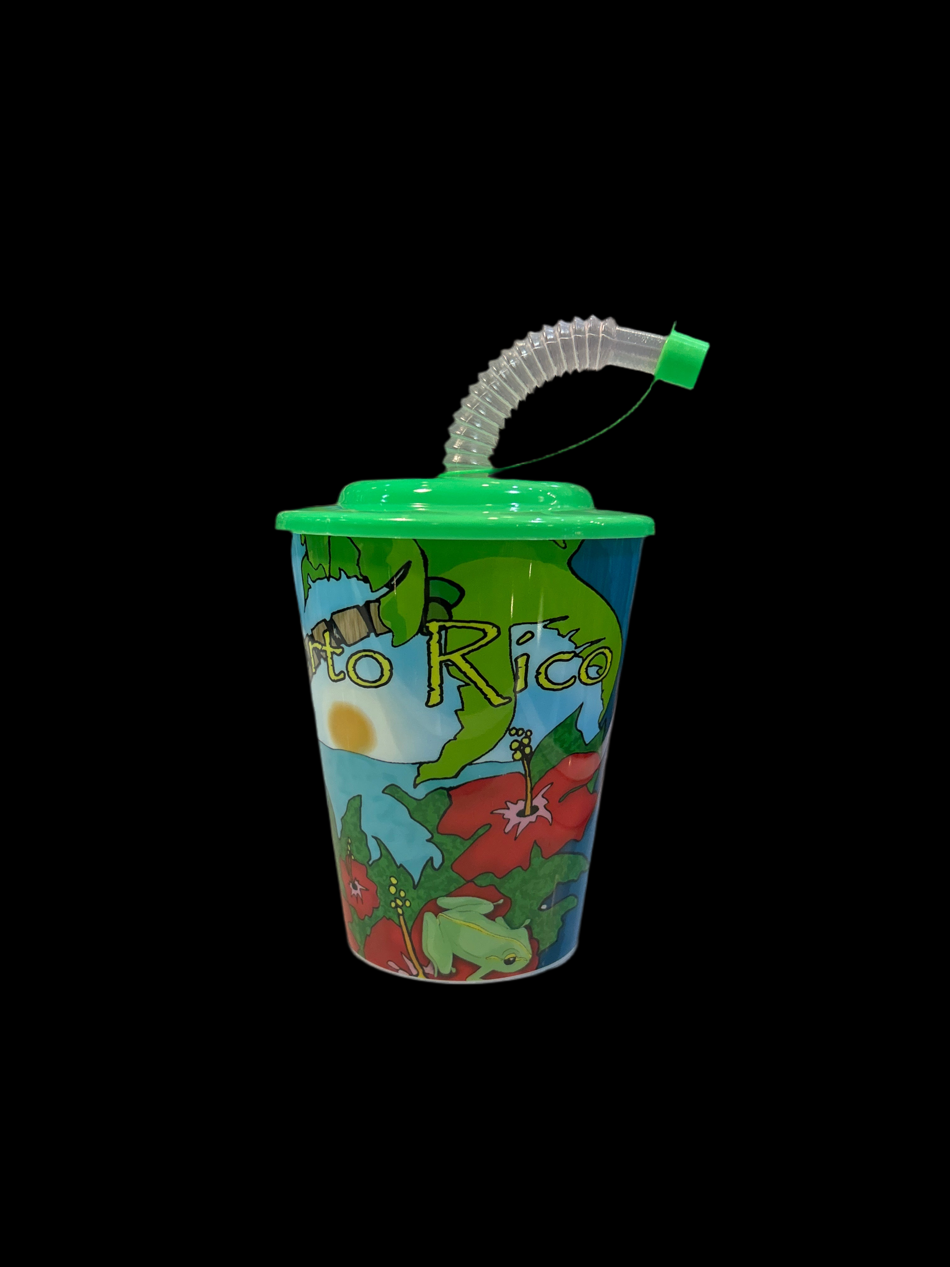 VASO PLÁSTICO COQUI Y PLAYA PUERTO RICO