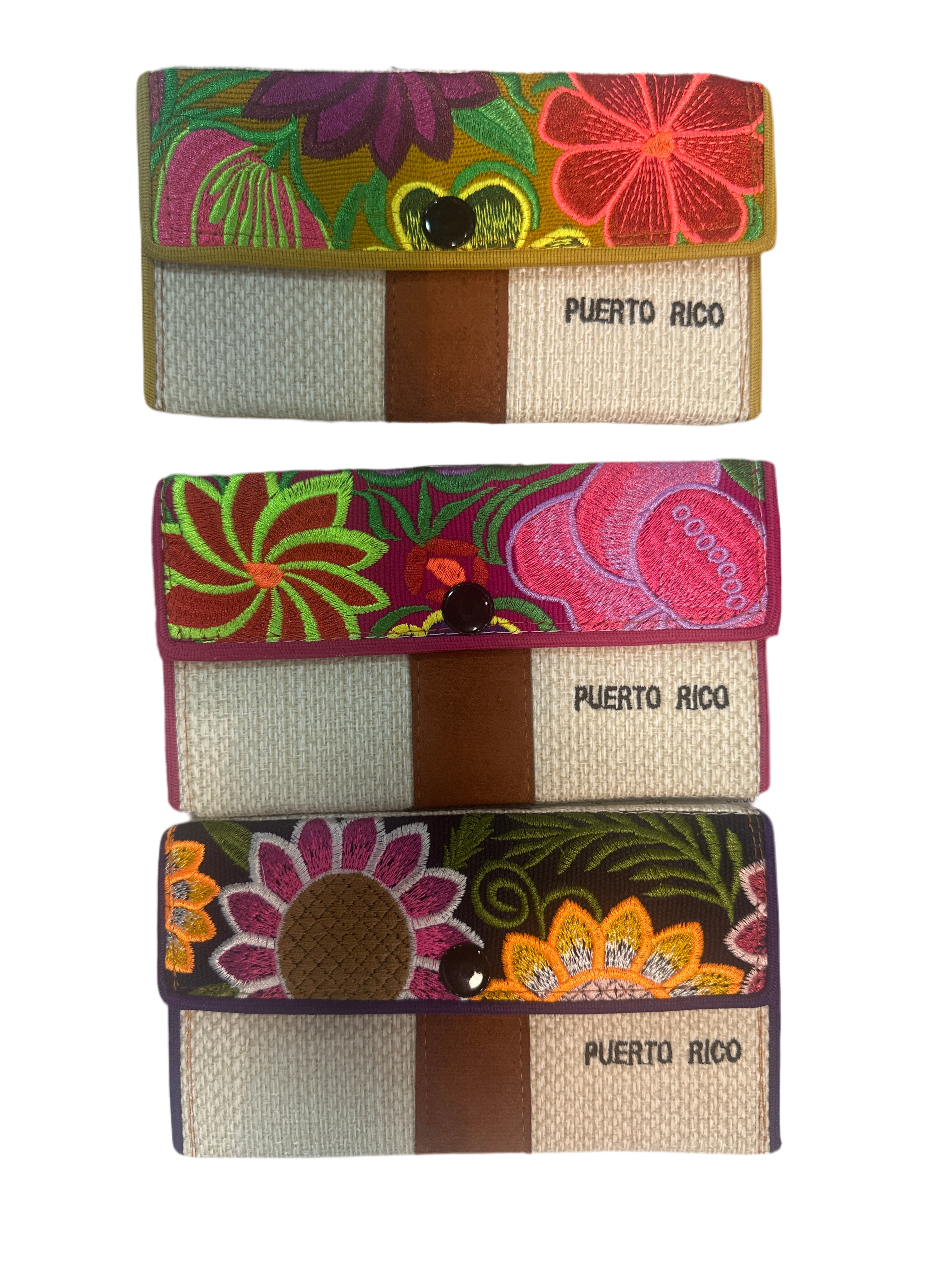 BILLETERA DE DAMA CON AGARRADOR - PUERTO RICO