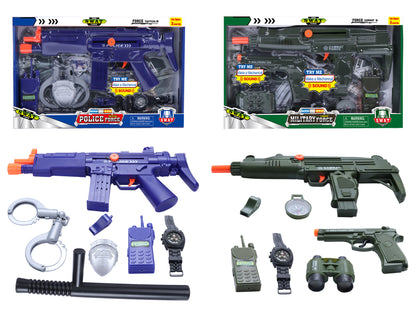 POLICE & SOLDIER PLAY SET (CHANGEABLE) 14.5" ITEM CH637A
