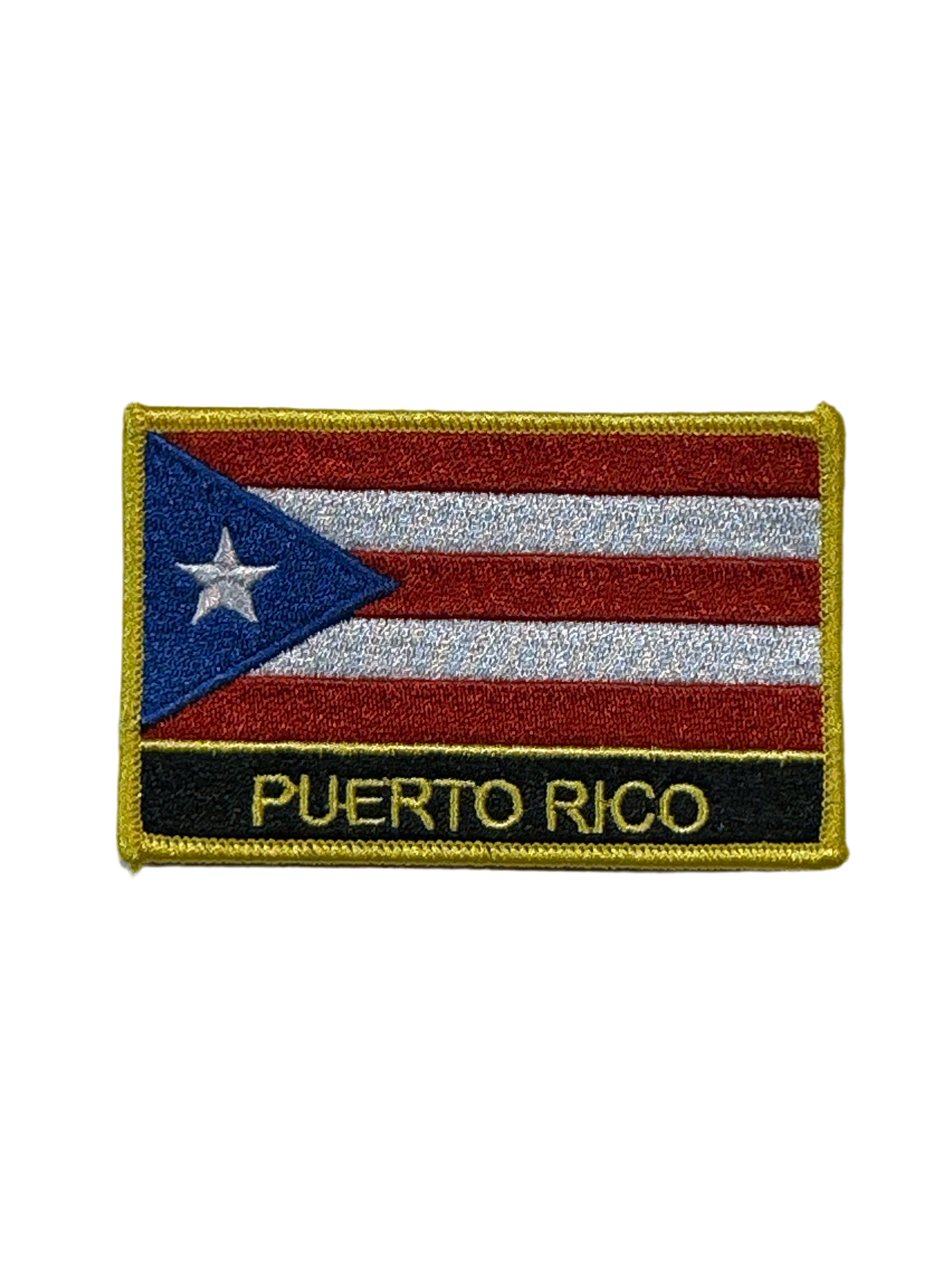 3.5" X 2.5" PUERTO RICO FLAG PATCH