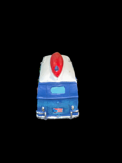 FIGURA FURGONETA VOLKSWAGEN CON DISEÑO DE PUERTO RICO