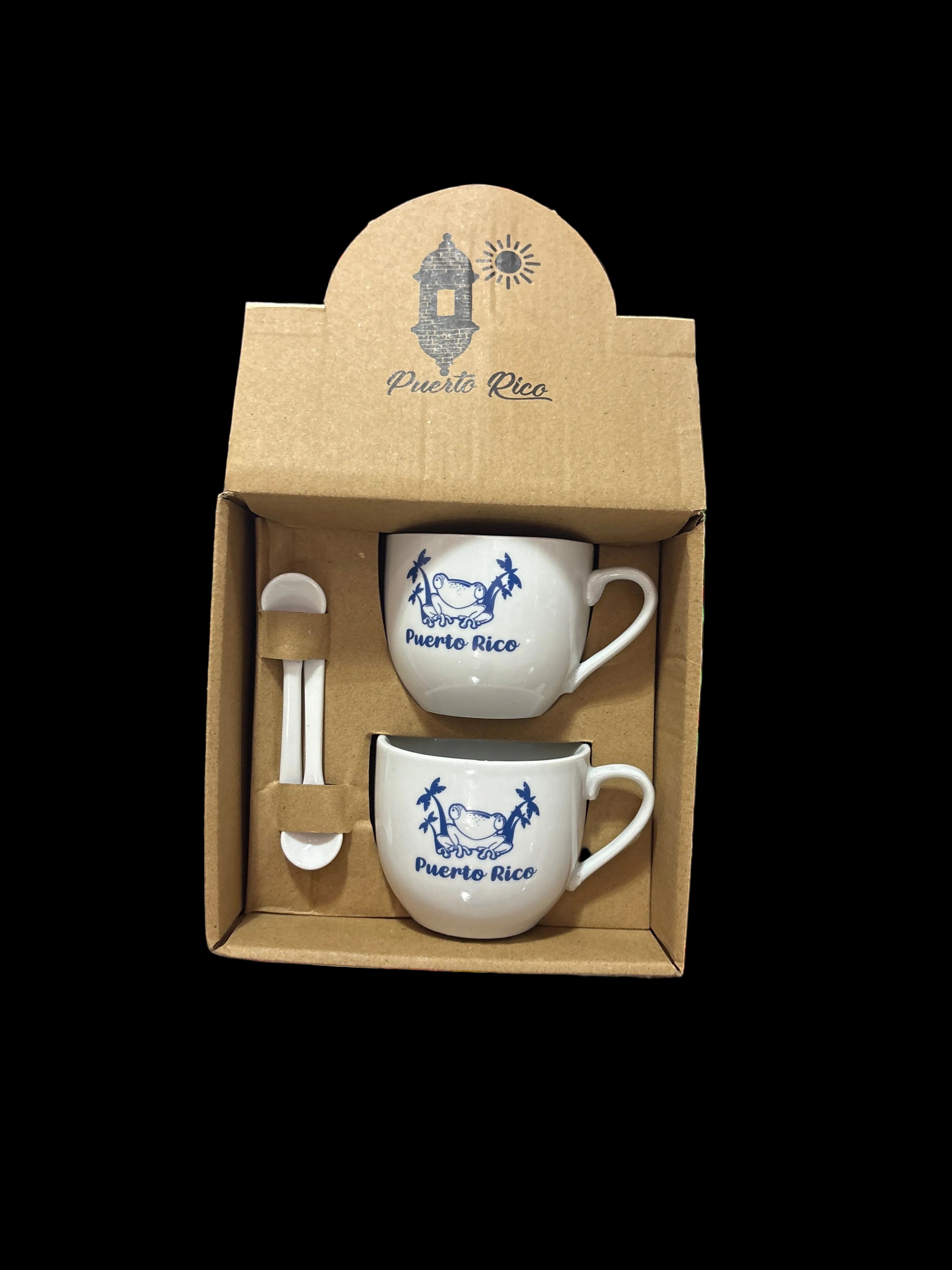 SET DOBLE - TAZA DE PUERTO RICO CON CUCHARA