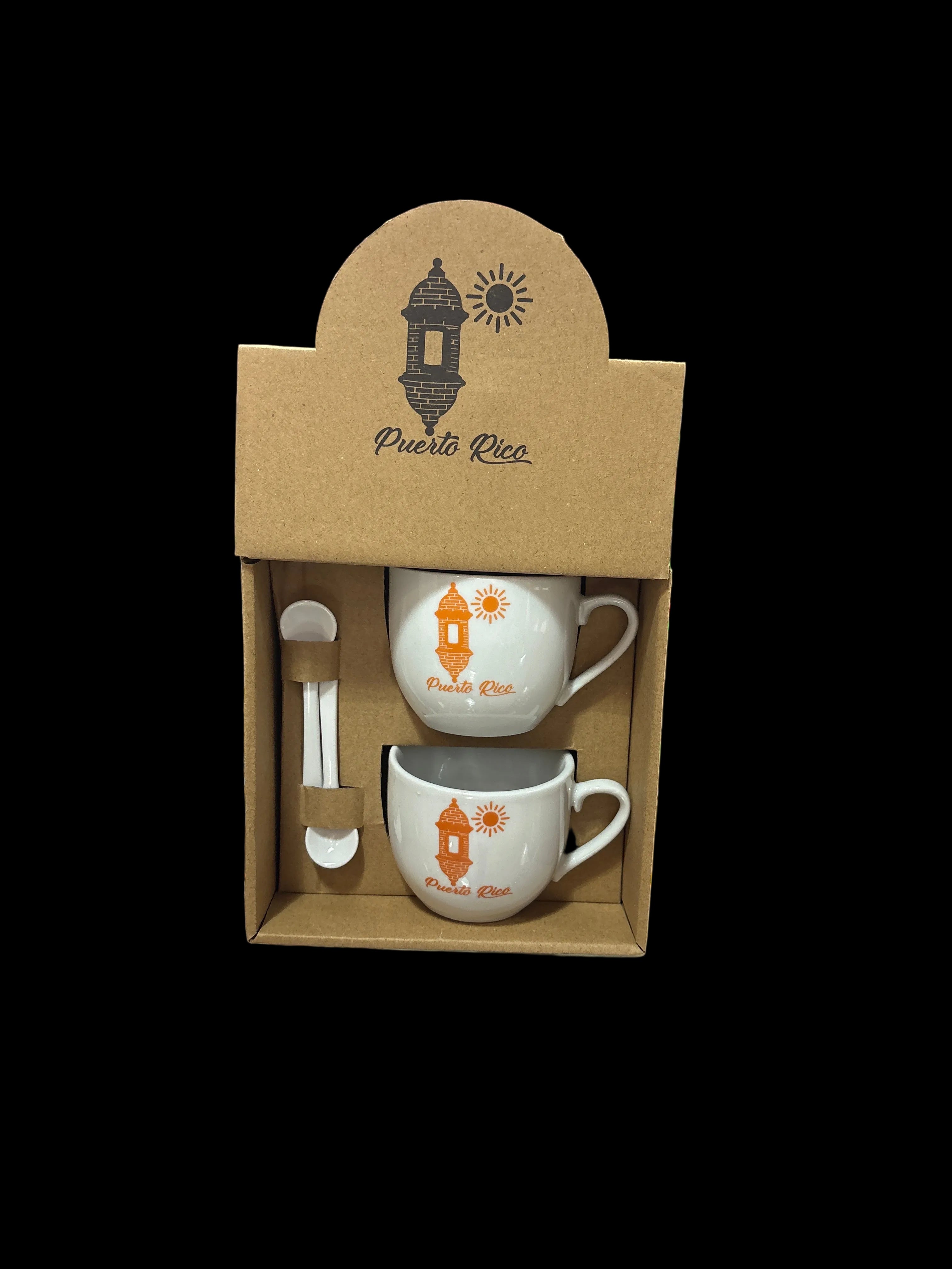 SET DOBLE - TAZA DE PUERTO RICO CON CUCHARA