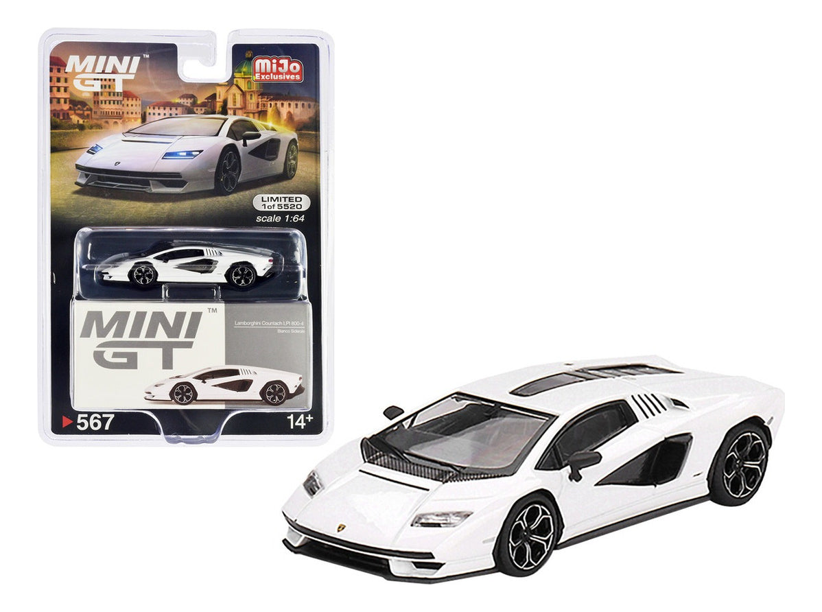 1/64 LAMBORGHINI COUNTACH LPI 800-4 - MINI GT BLANCO SIDERALE WHITE