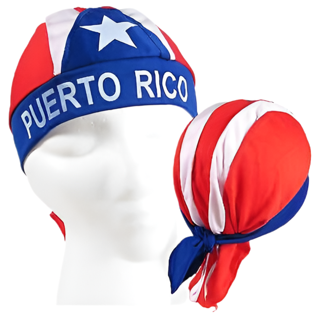 DURAG CON BANDERA DE PUERTO RICO