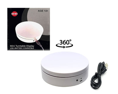 MINI TURNTABLE DISPLAY - USB/BATTERY COMPATIBLE