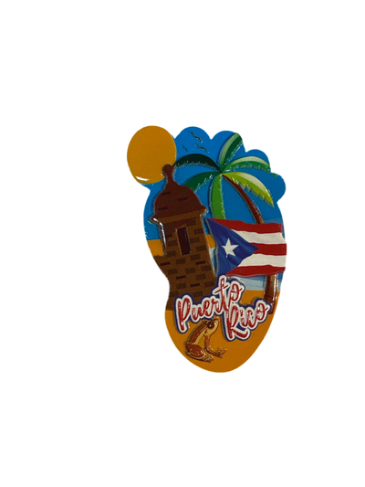 MAGNET PUERTO RICO FOOT- MAGNETO PIE