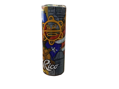 VASO THERMAL MACHETE SIMBOLOS TAINOS INSTRUMENTOS Y BANDERA DE PURTO RICO