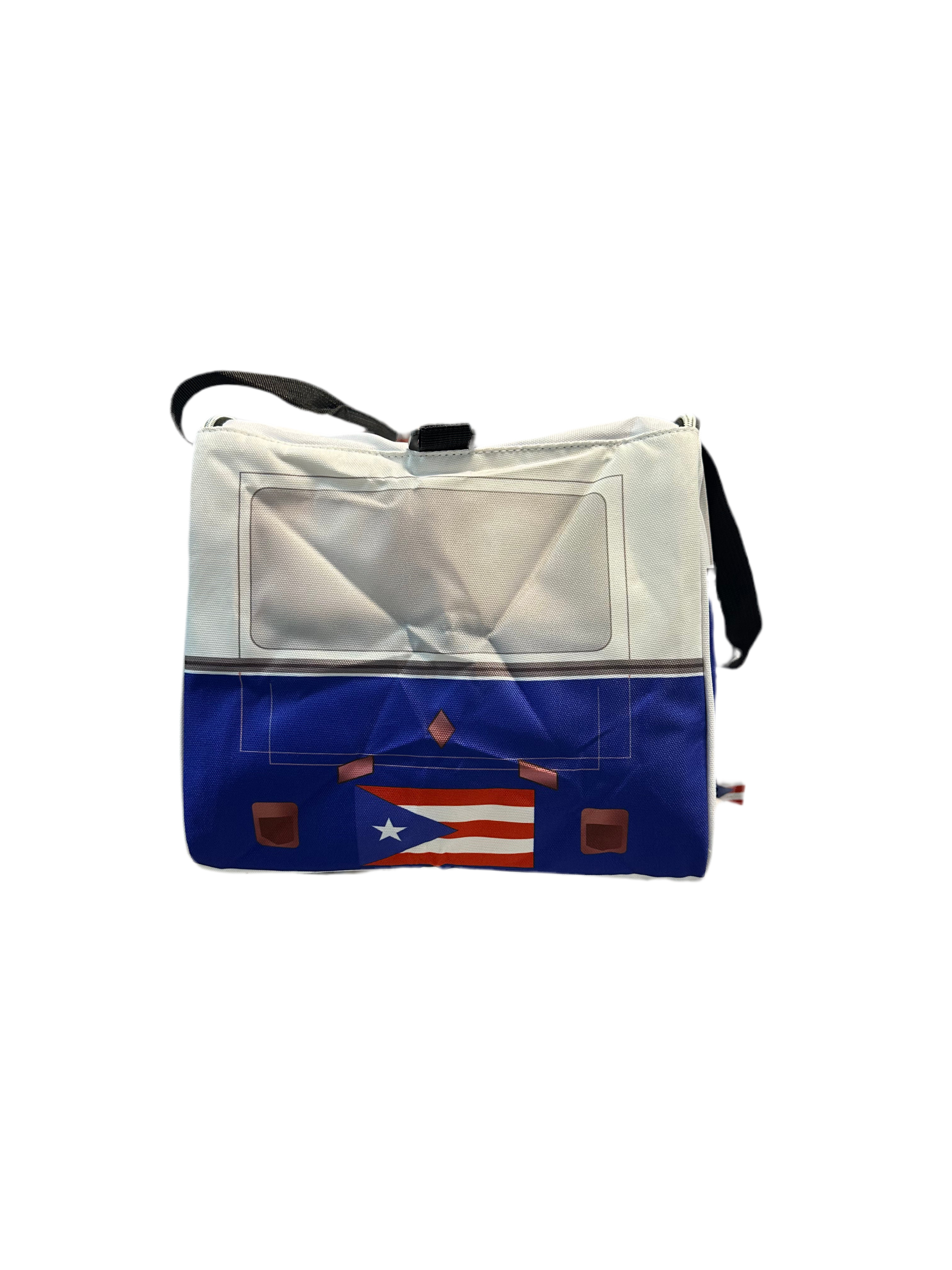PUERTO RICO VW - VOLKSWAGEN INSULATED COOL-WARM THERMO PICNIC LUNCH BAG BOX FOR FOOD IN T1 BUS DESIGN (25 LITER/ 6.6 GALLONS).