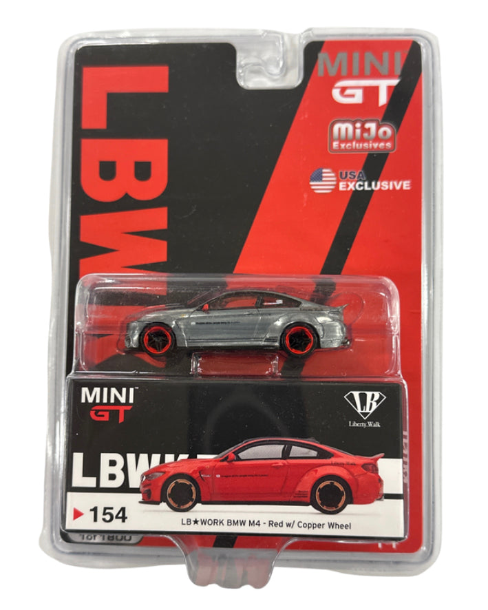 1/64 MINI GT RED BMW M4 "CHASE” (RAW EDITION)