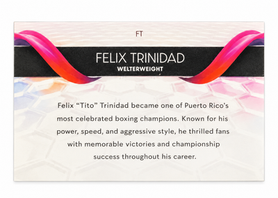 TITO TRINIDAD BOXING TRADING CARD / TARJETA COLECCIONABLE BOXEADOR TITO TRINIDAD DE PUERTO RICO