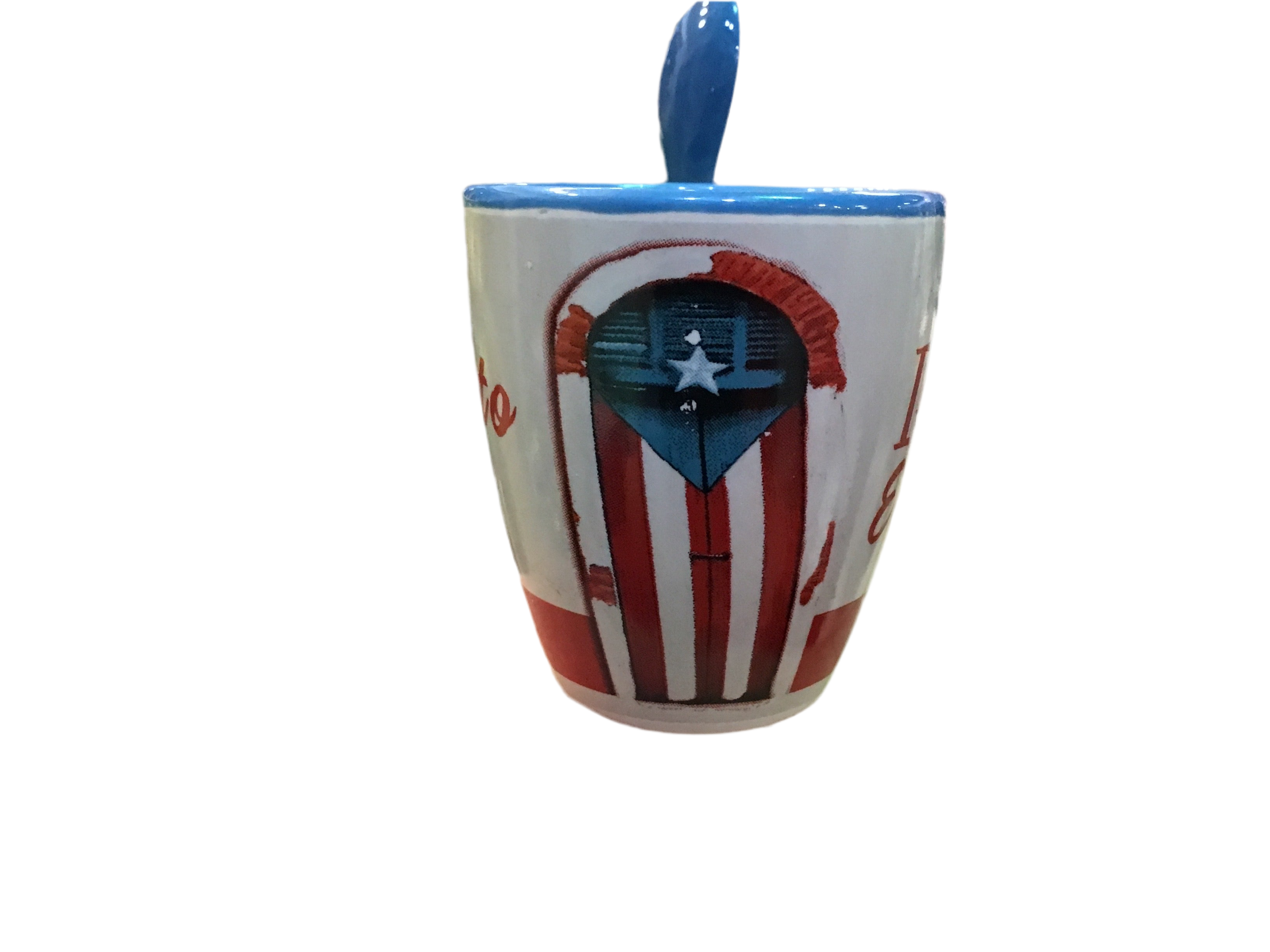 PUERTO RICO MUG DOOR & FLAG 2.5" SMALL