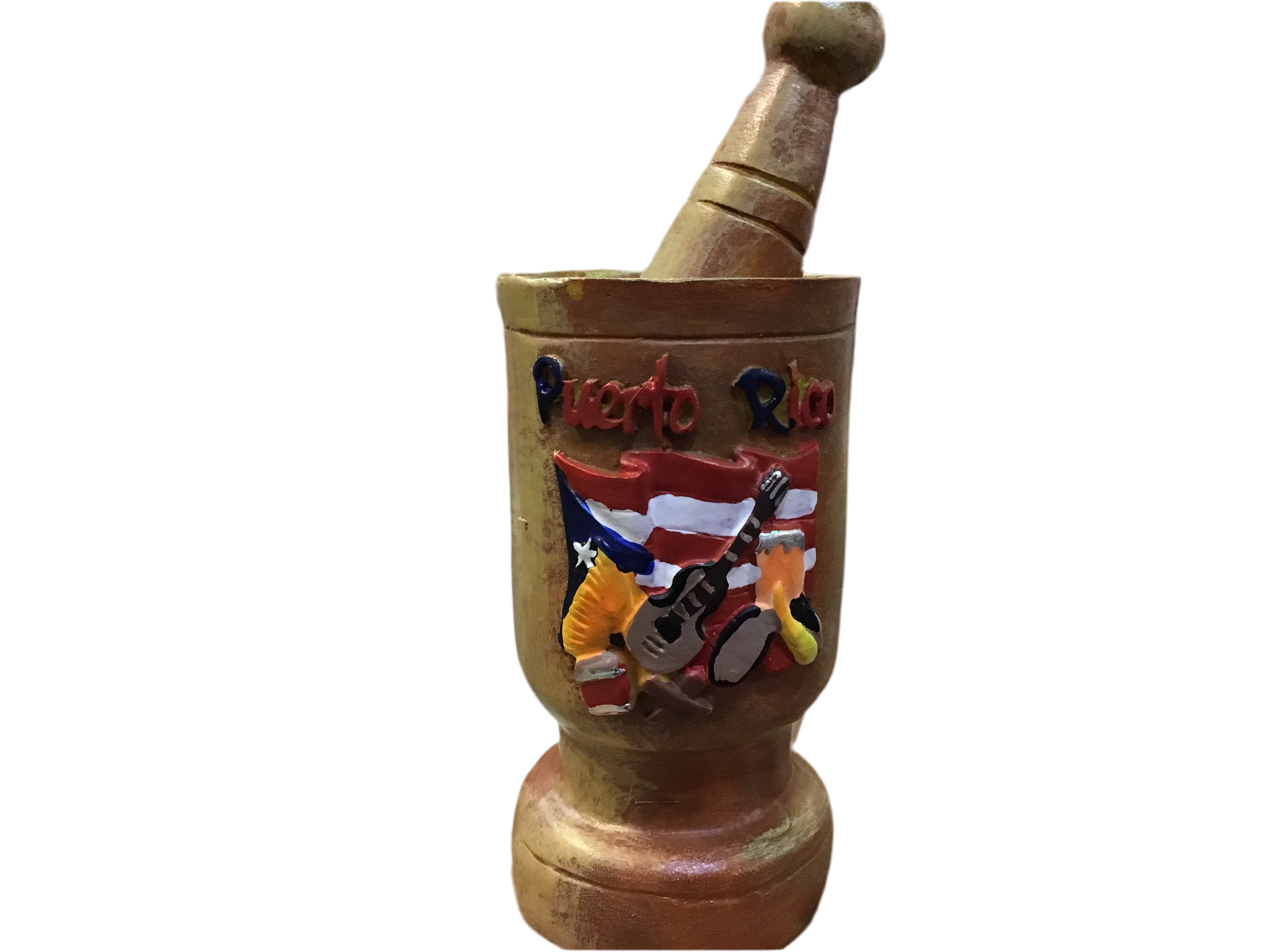 PUERTO RICO FIGURA PILON 5.5” INSTRUMENTS & FLAG