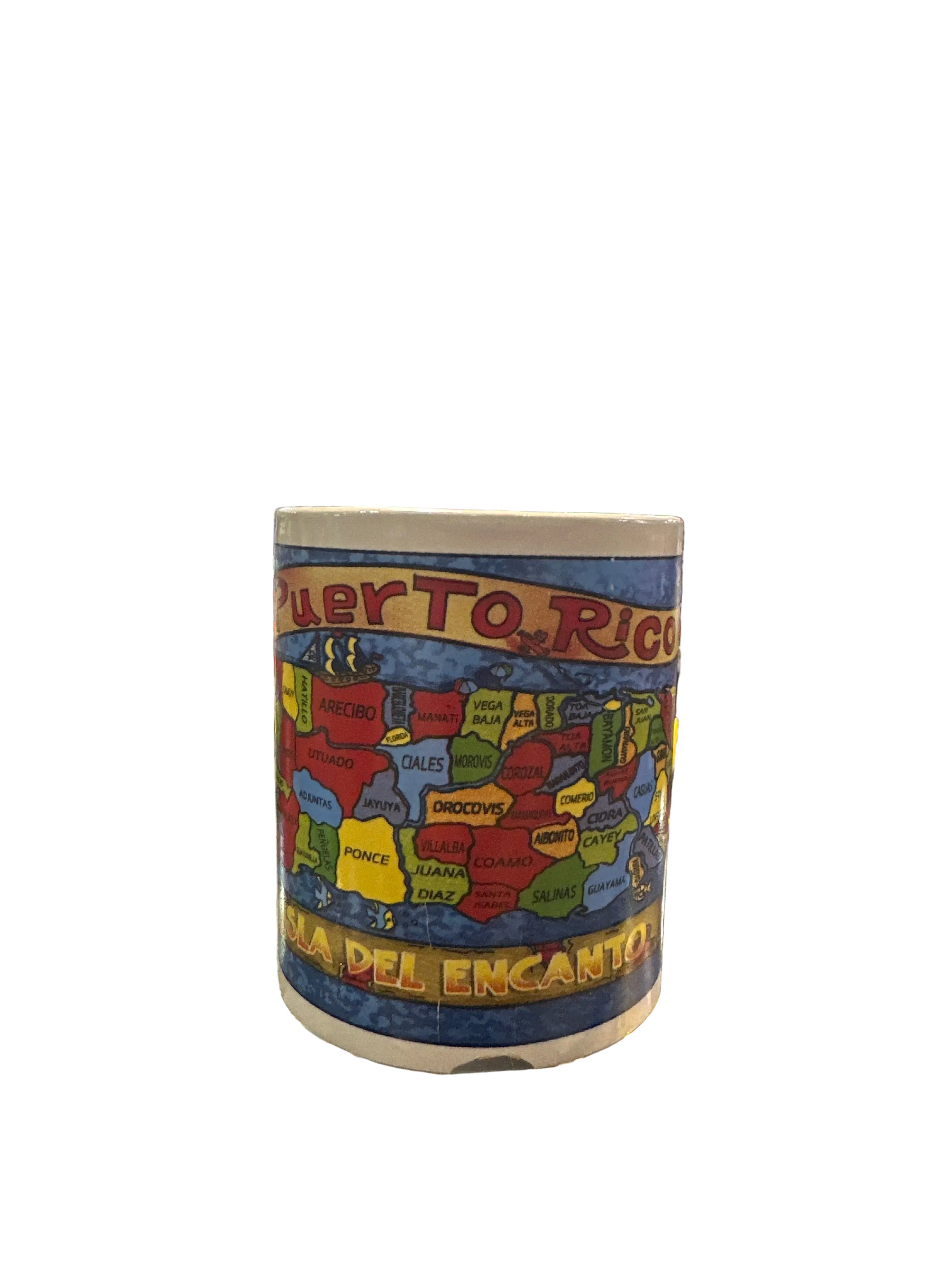 TAZA DE PUERTO RICO MAPA- PUERTO RICO MUG MAP