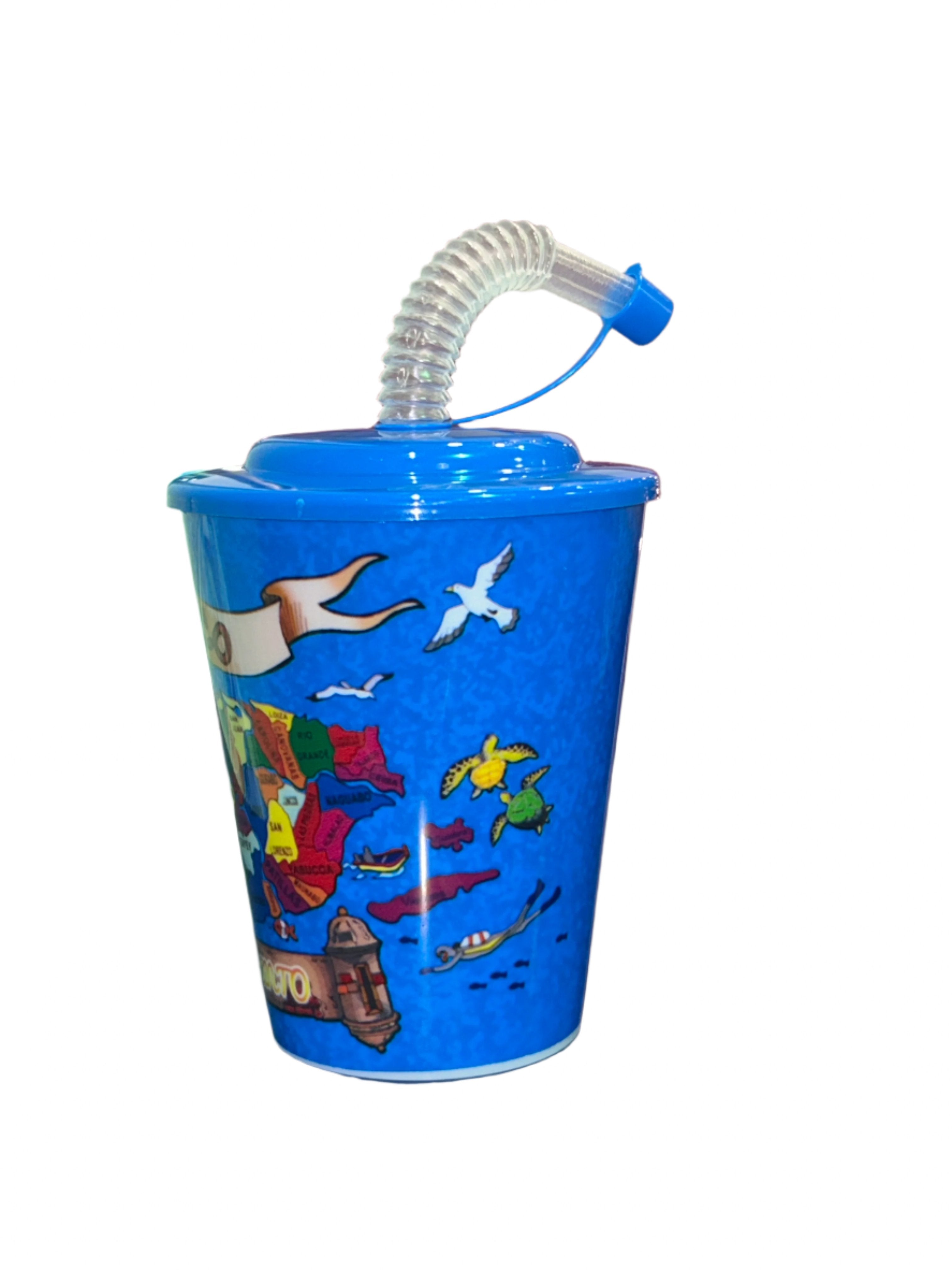 PUERTO RICO MUNICIPALITIES MAP PLASTIC CUP