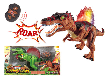RADIO CANTROL JUMBO SPINOSAURUS WITH LIGHT & SOUND  20" - BATTERY OPERATED ITEM # F191