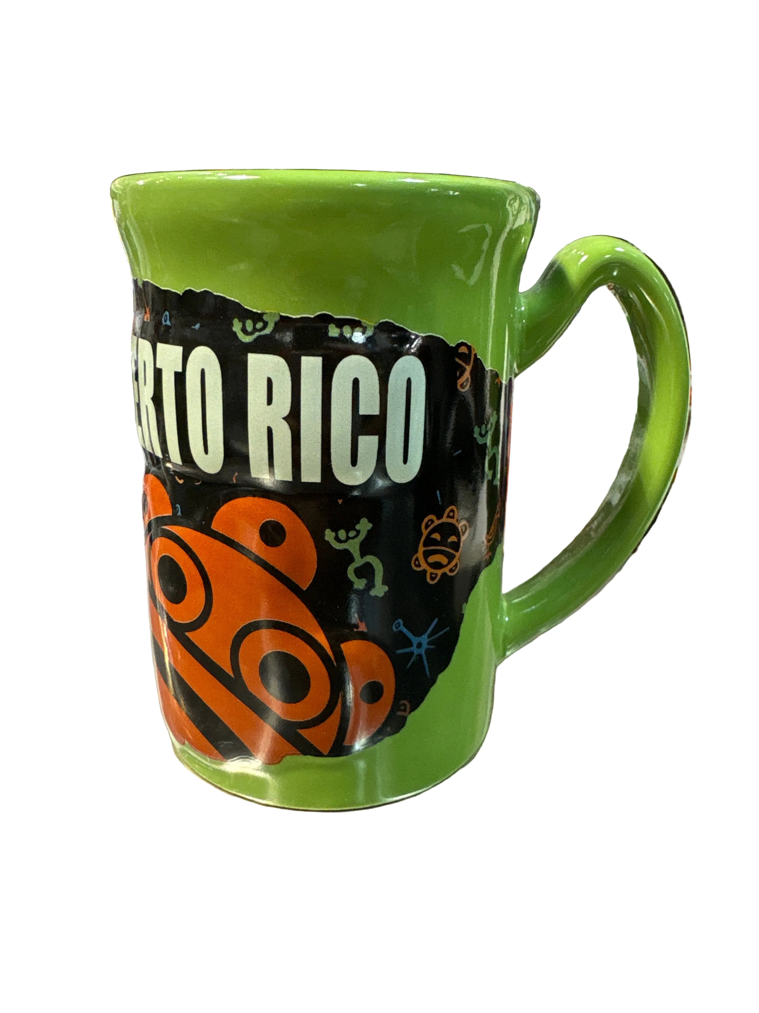 TAZA DE SIMBOLOS TAINOS AL RELIEVE