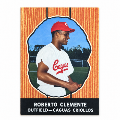 ROBERTO CLEMENTE BASEBALL CRIOLLOS DE CAGUAS  TRADING CARD / TARJETA DEPORTIVA ROBERTO CLEMENTE CRIOLLOS DE CAGUAS