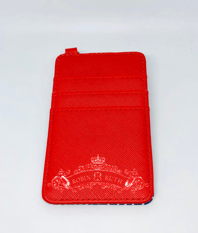 Cartera ID de Puerto Rico-azul-rojo