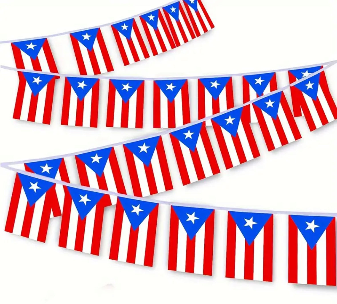 PUERTO RICO FLAG BANNER (20 PCS).