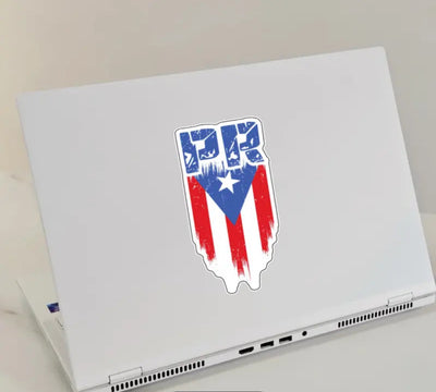 Calcomanía con la bandera de Puerto Rico