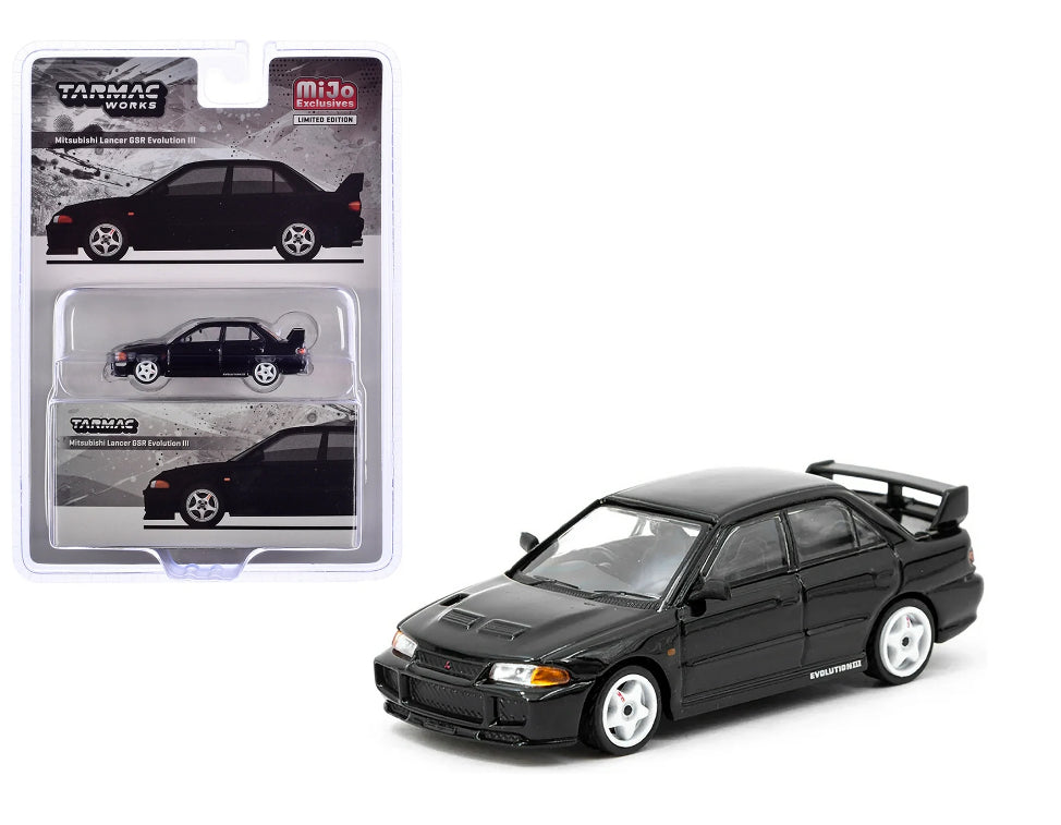 1/64 MITSUBISHI LANCER EVOLUTION lll BLACK - TARMACWORKS