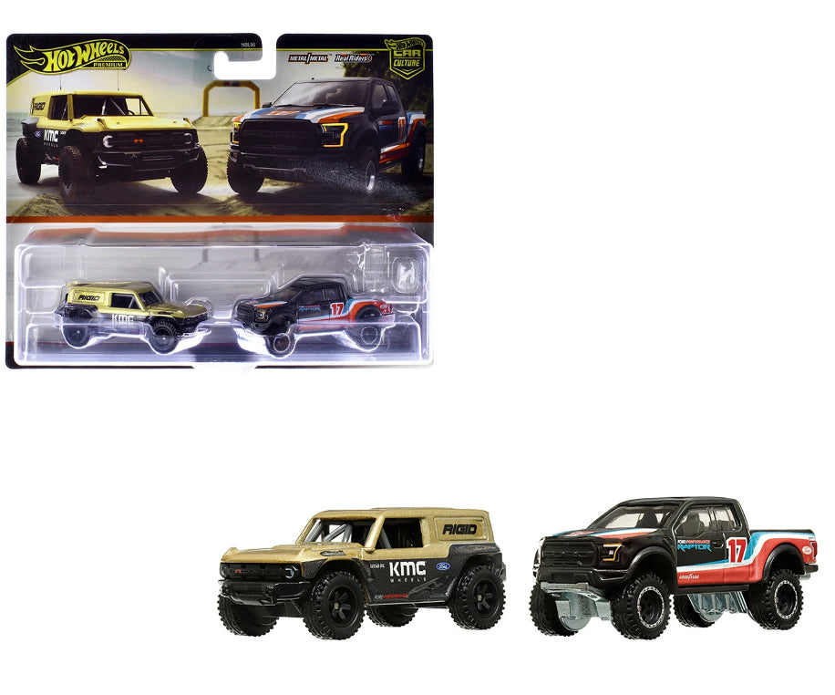 FORD BRONCO R Y FORD F-150 RAPTOR A ESCALA 1/64 - CULTURA DEL AUTOMÓVIL