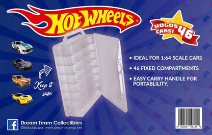 1/64 (MALETA) CAJA DE ALMACENAMIENTO PARA COCHES HOT WHEELS DE 48 PIEZAS