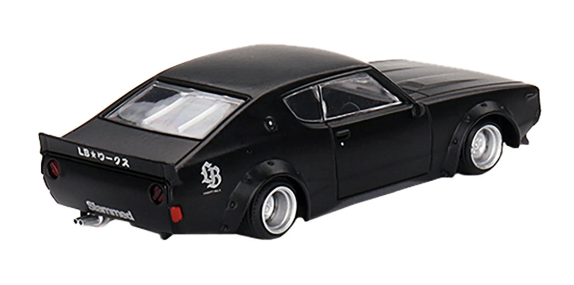 1/64 NISSAN SKYLINE KENMERI LIBERTY WALK - MATT BLACK