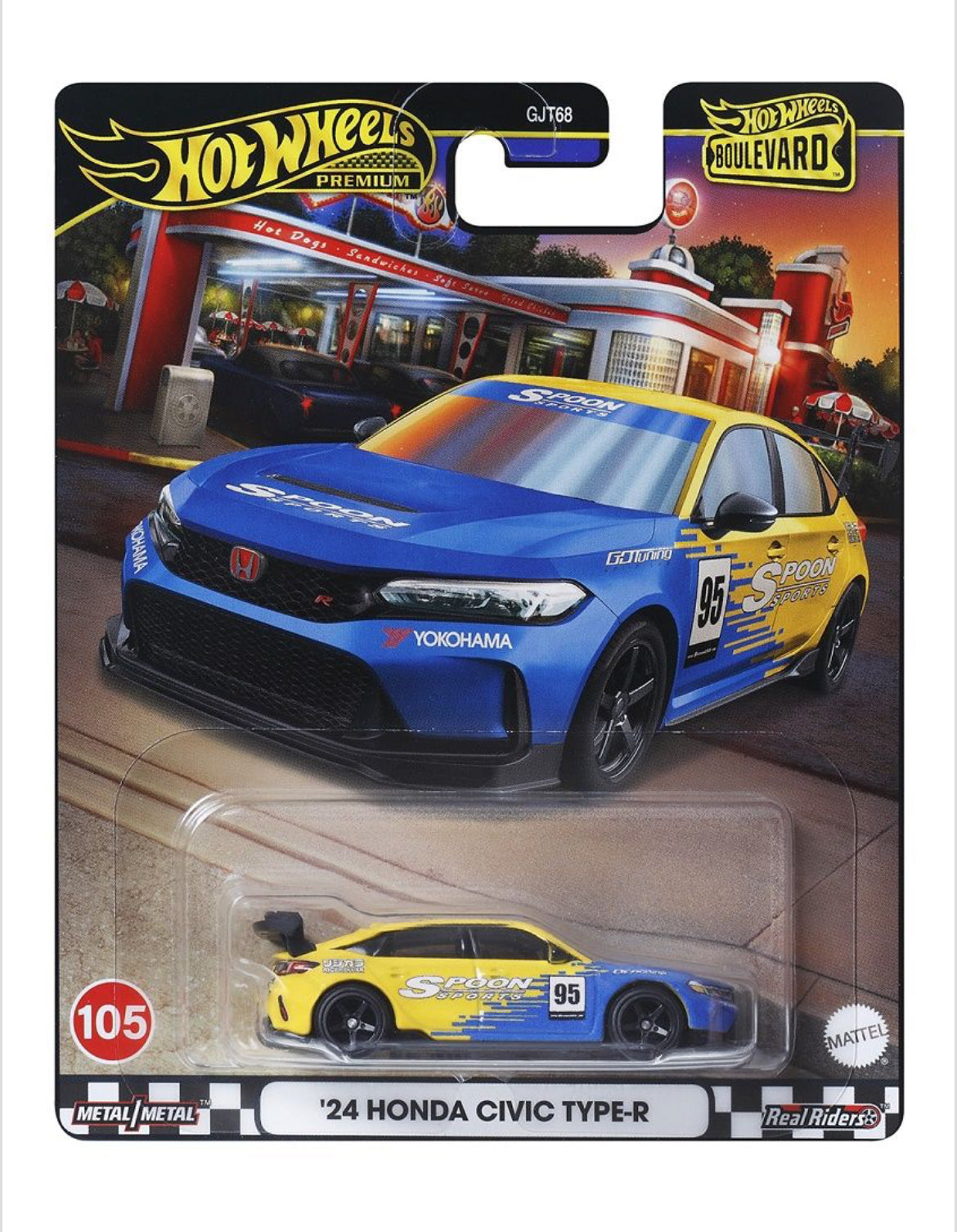 1/64 2024 HONDA CIVIC TYPE-R BLVD - HOTWHEELS
