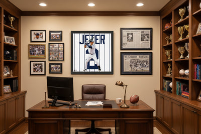 FOTO ENMARCADA DE LA CAMISETA DE IMPACTO DE DEREK JETER