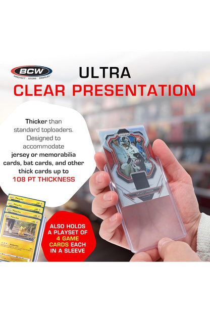 TOPLOAD HOLDER 3x4 2.75MM 108 PT. THICK CARD 10 PACK