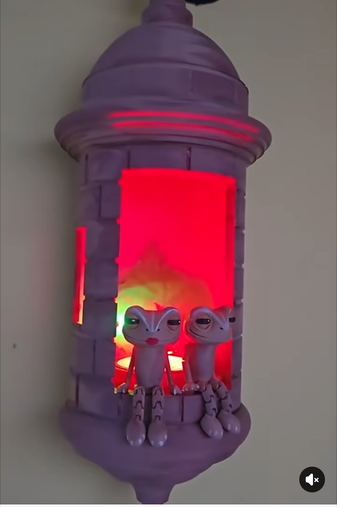 PUERTO RICO GARITA WITH COQUI LAMP - LAMPARA GARITA CON COQUI.