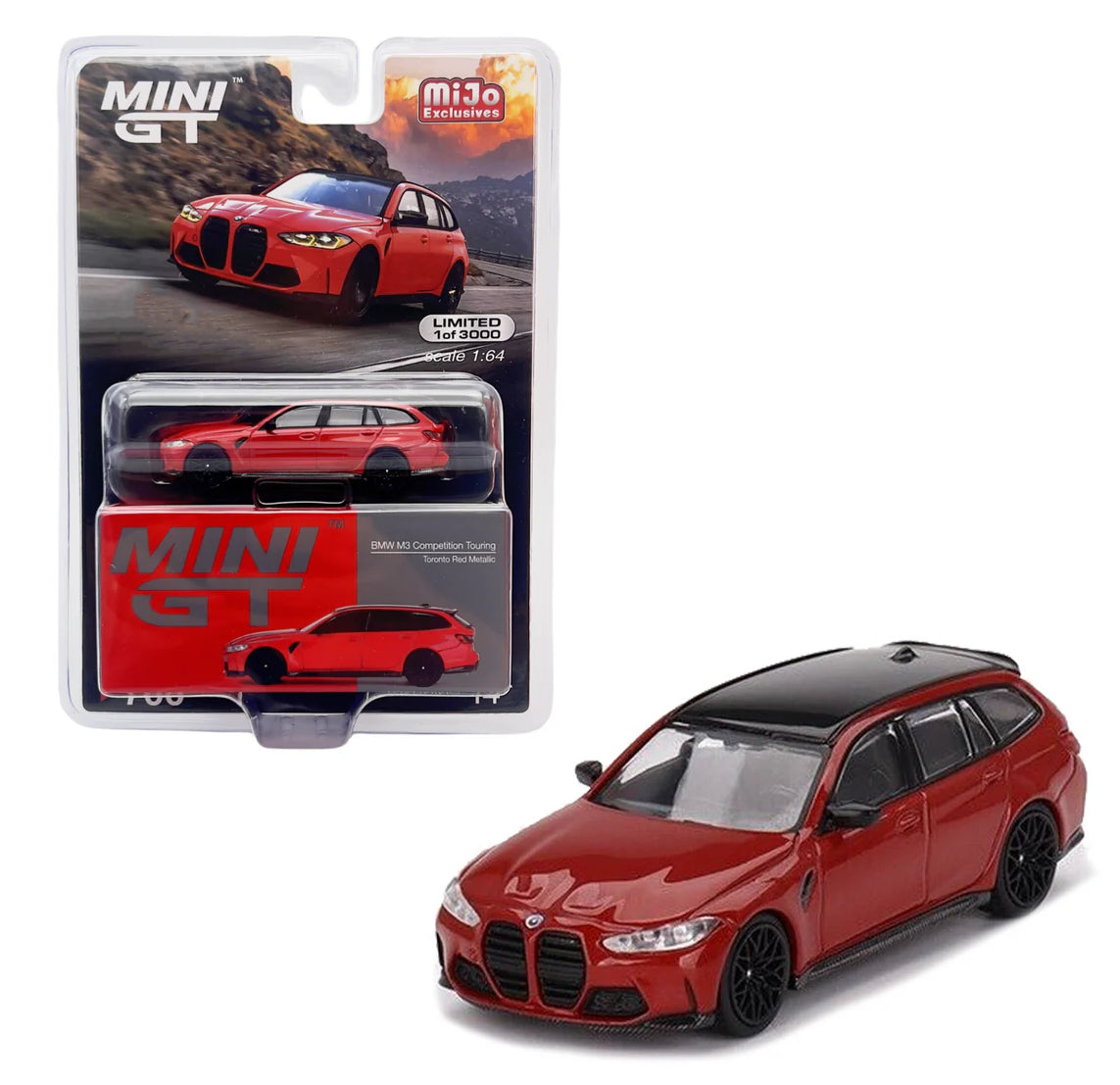 1/64 BMW M3 COMPETITION - TOURING TORONTO RED METALLIC