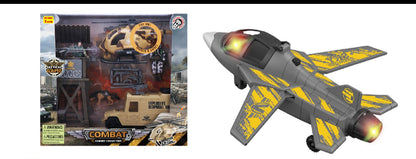 MILITARY PLAY SET WITH LIGHTS & SOUND BATTERY OPERATED TEM # CF-18DK