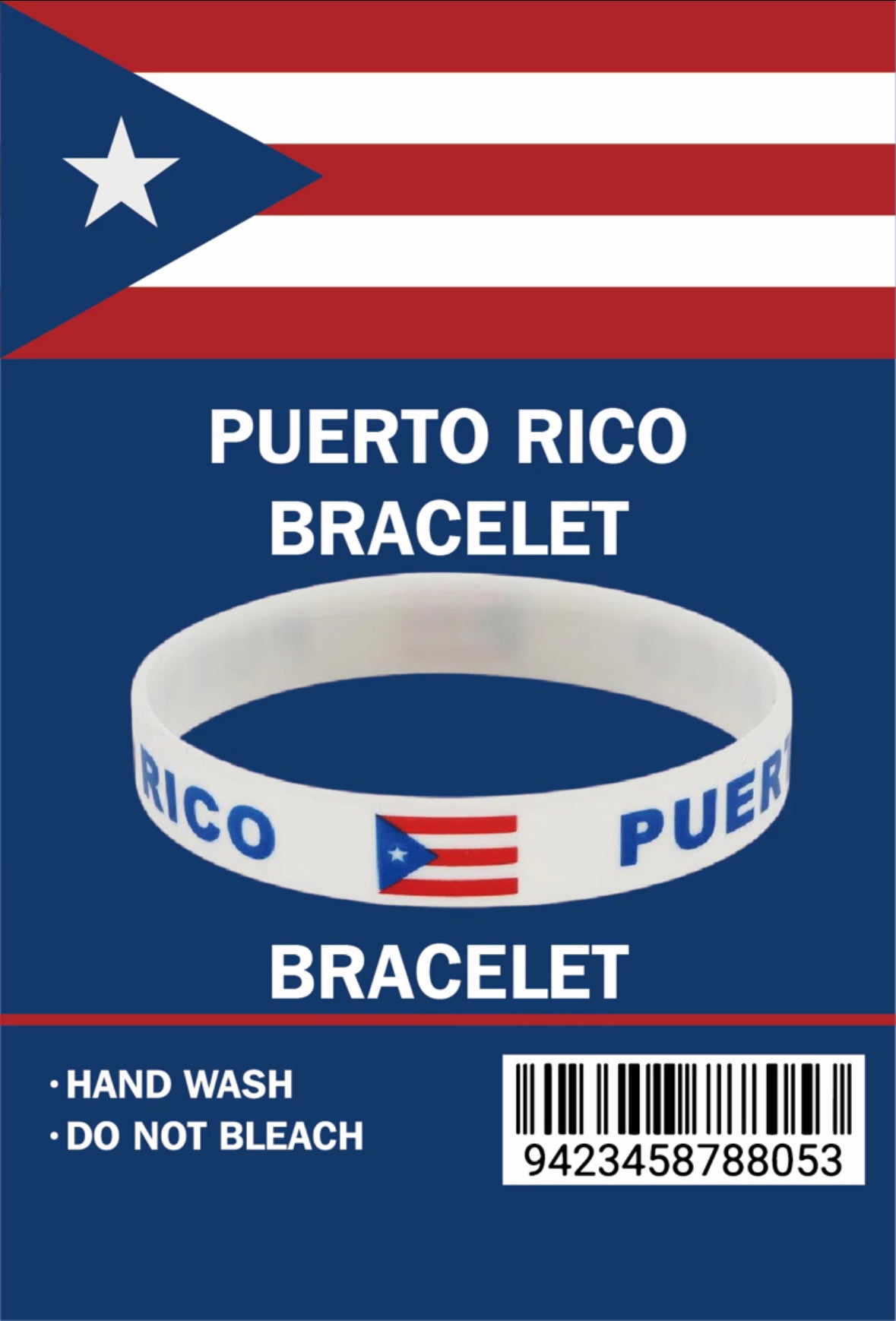 PUERTO RICO SILICONE BRACELET / PULSERA DE PUERTO RICO.    #04511-10011